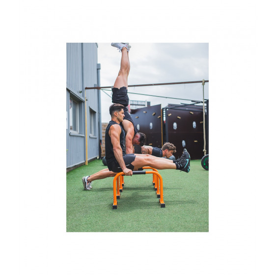 Mini barre parallèle orange hauteur 45 cm (la paire)