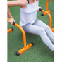 Mini barre parallèle orange hauteur 45 cm (la paire)