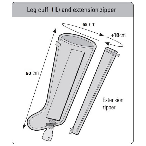 Botte de compression 6 cellules pour MK400 (l'unité) Doctor Life Botte de compression 6 cellules pour MK400 (l'unité) Doctor Life