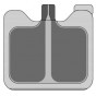 Lot de 5 plaques de retour adhésives (petit format) - Winback